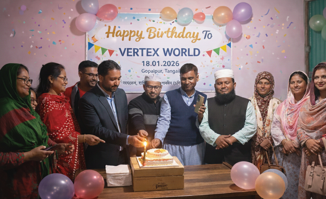 গোপালপুরে জাঁকজমকভাবে ‘ভারটেক্স ওয়ার্ল্ড’ এর প্রথম প্রতিষ্ঠাবার্ষিকী উদযাপন